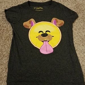 Girls dog emoji t shirt